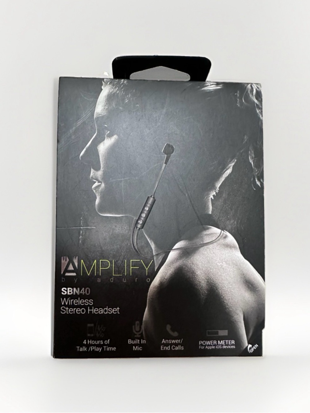 Amplify By Aduro SBN40 Wireless Stereo Headset, Gray